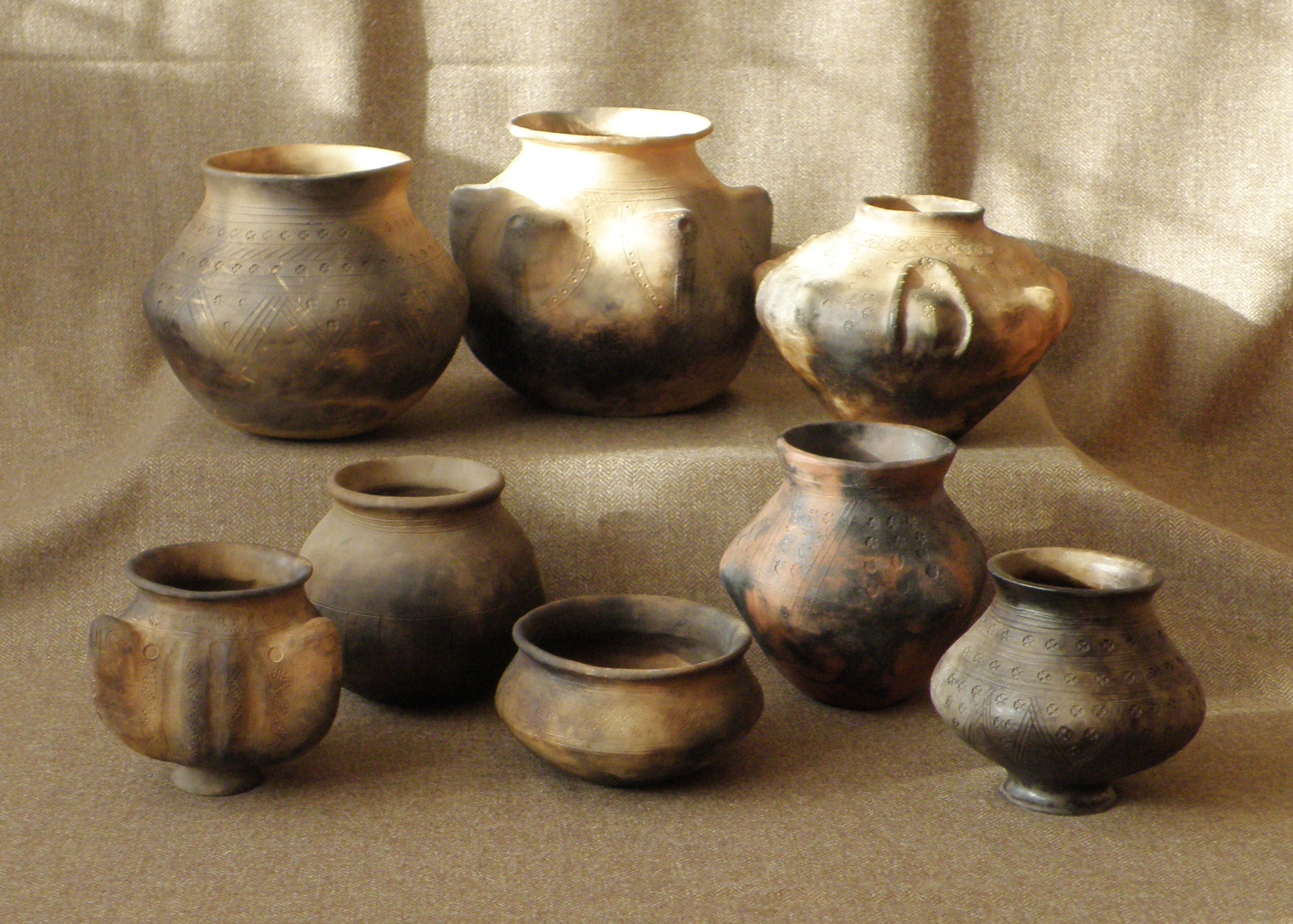 Replica pottery made by group members. | &copy;Weorod 2019
